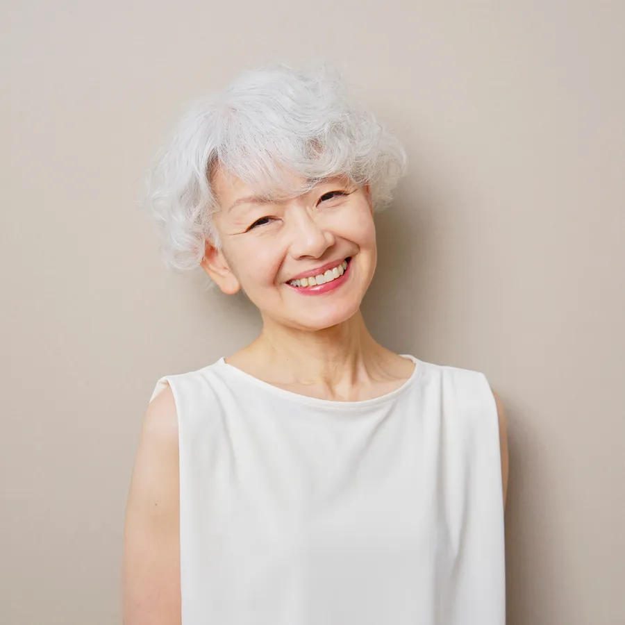 Senior woman with bright healthy smile